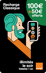 Mobicarte 100€ + 50€ de crédit offerts