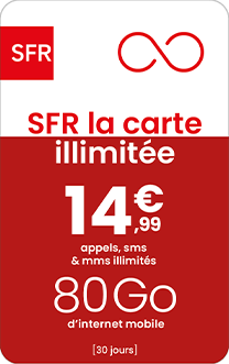SFR La Carte ILLIMITEE 14,99€